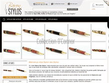 Tablet Screenshot of baron-des-stylos.com